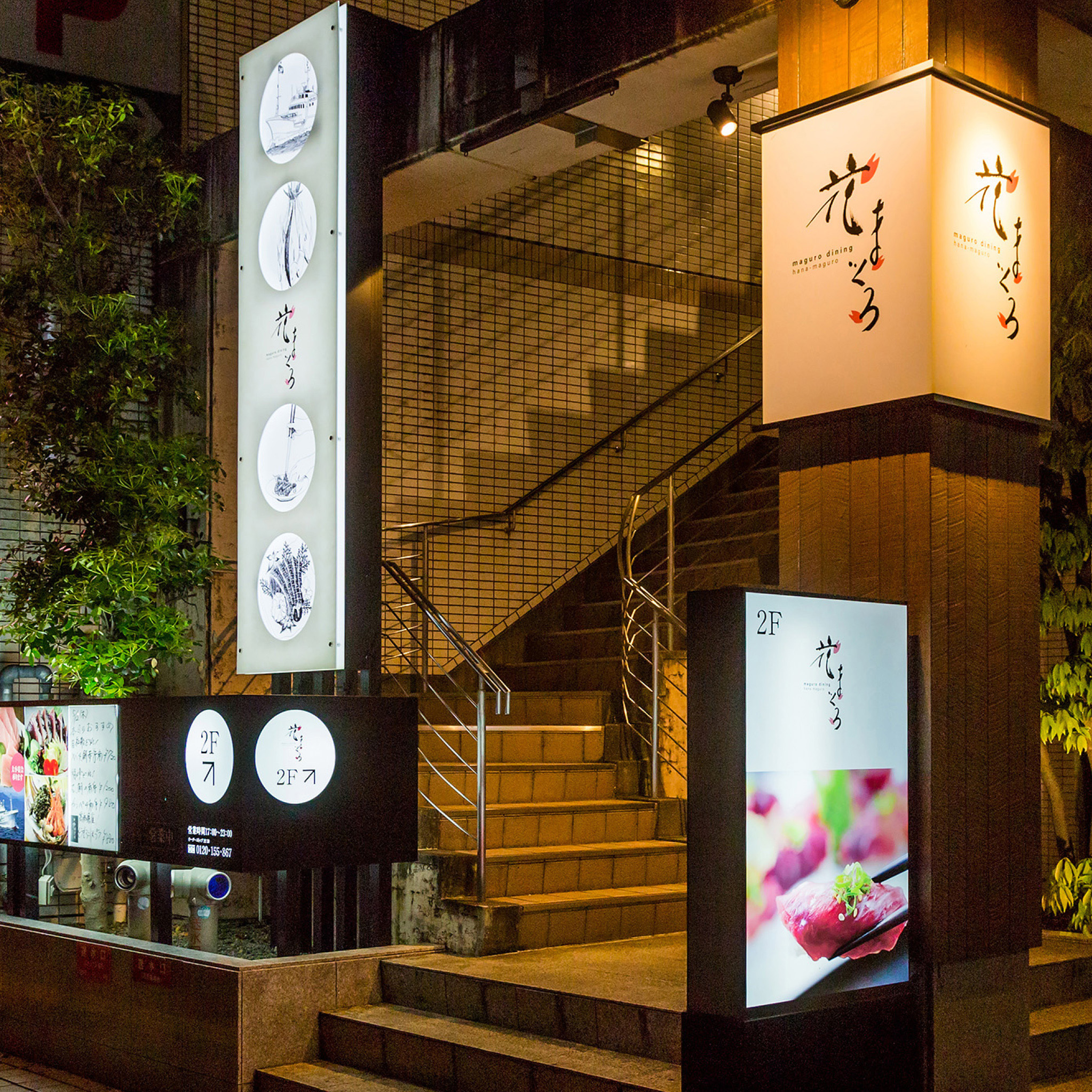 須崎のまぐろの味を高知の夜に。まぐろ料理を中心としたお店のツールをトータルでデザインプロデュース
